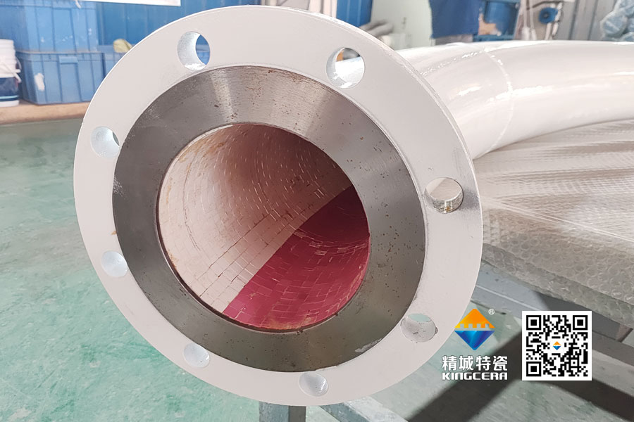 精城ZTA陶瓷贴片耐磨管道