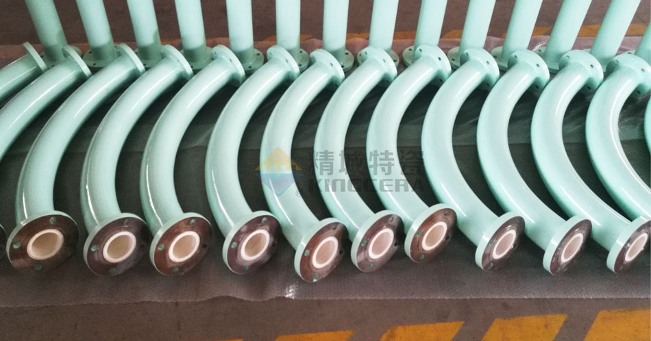 整体成型耐磨陶瓷钢管(一体成型) 整体成型耐磨陶瓷钢管(一体成型)