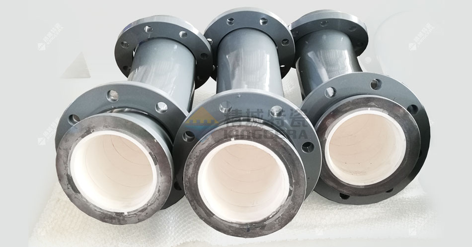 整体成型耐磨陶瓷钢管(一体成型) 整体成型耐磨陶瓷钢管(一体成型)